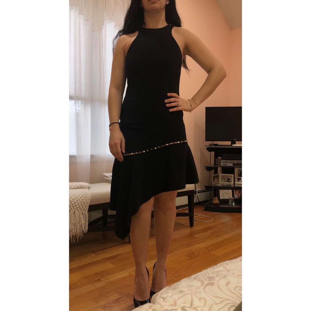 Black Asymmetric Dress